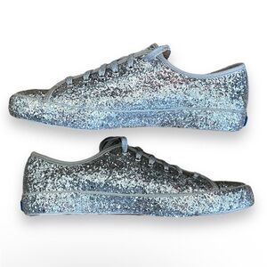 Kate Spade Keds Sparkly Silver Women's Sneakers